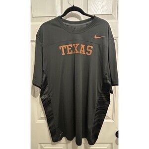 Nike Texas Longhorns Dri-FIT  Training Shirt  Dark Gray & Burnt Orange  XXL